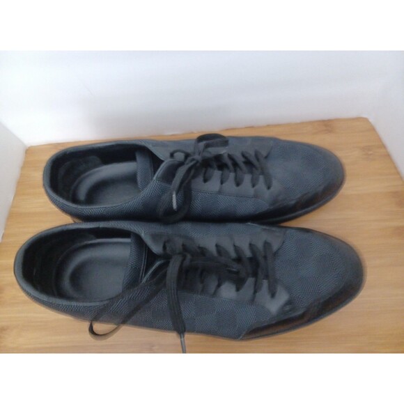 Louis Vuitton Offshore Damier Graphite Check Black Sneakers 8.5 LV or 9.5 US - Picture 15 of 16